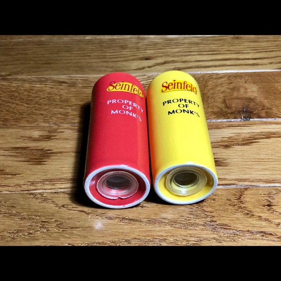 Seinfeld Property of Monk's Salt Pepper Shakers - Picture 2 of 3